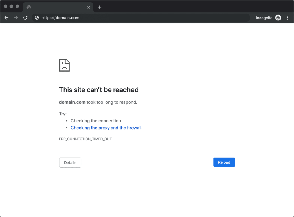 ERR_CONNECTION_TIMED_OUT-error-in-chrome