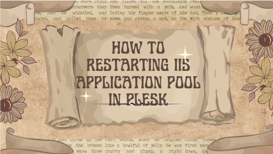 restarting IIS application pool in plesk