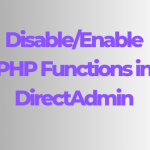 disable and enable the php functions