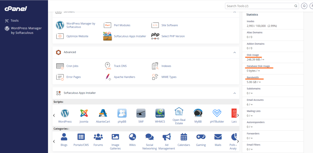 disk usage & monitoring system