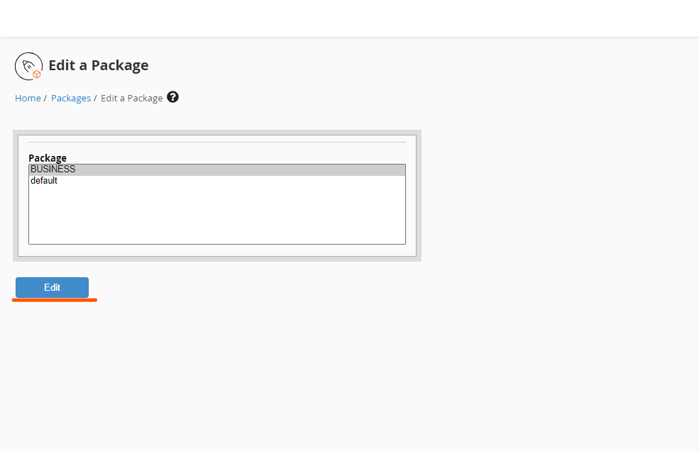 edit a packages
