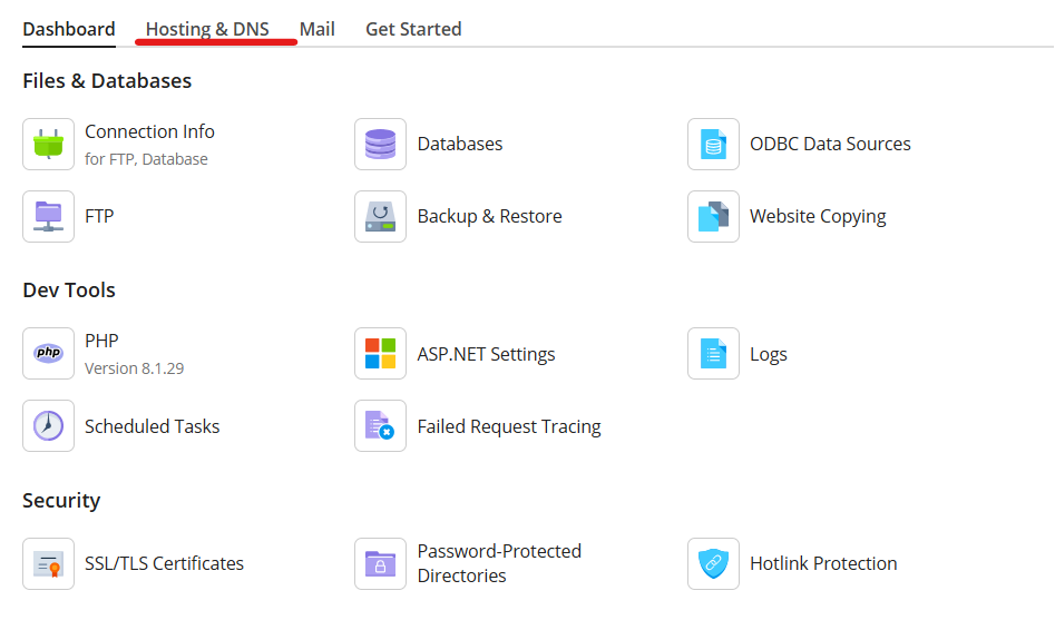 Hosting and DNS