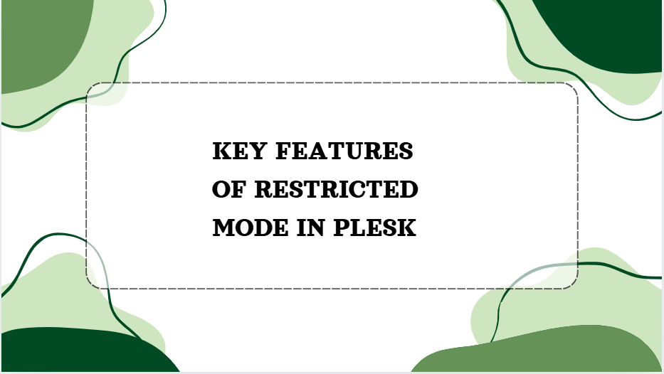 Key Features of Restricted Mode in Plesk