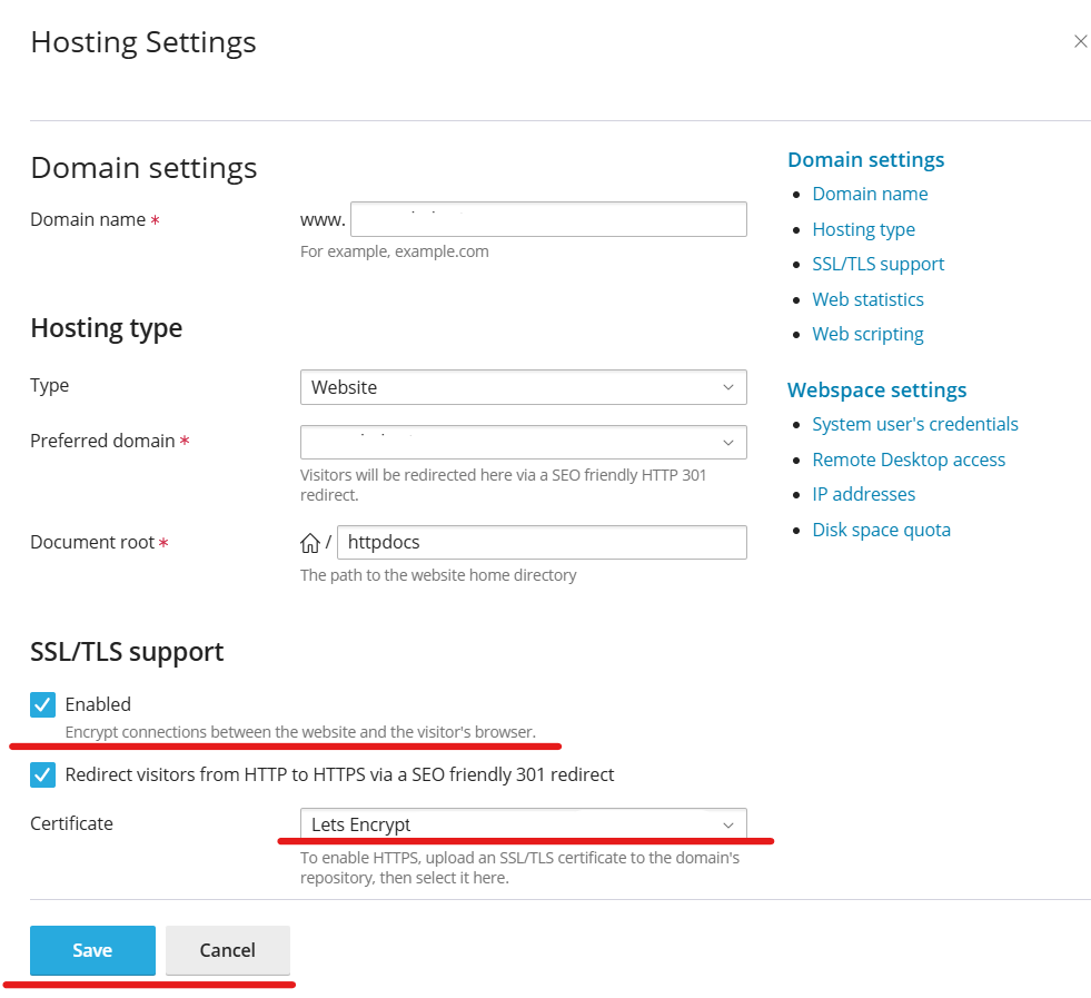 Need to enable the SSL