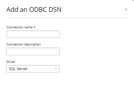 add ODBC DSN driver