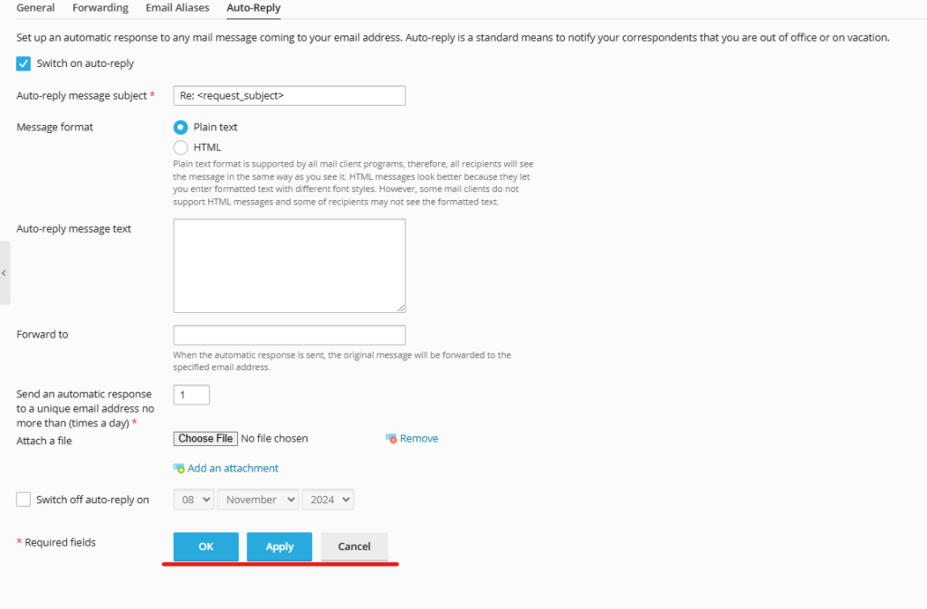 click ok option