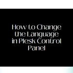 how to change the language in plesk control panel