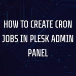 how to create a cron jobs in plesk