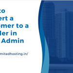 How to Convert a Customer to a Reseller in Plesk Admin Panel