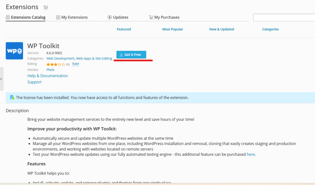 WP toolkit extensions